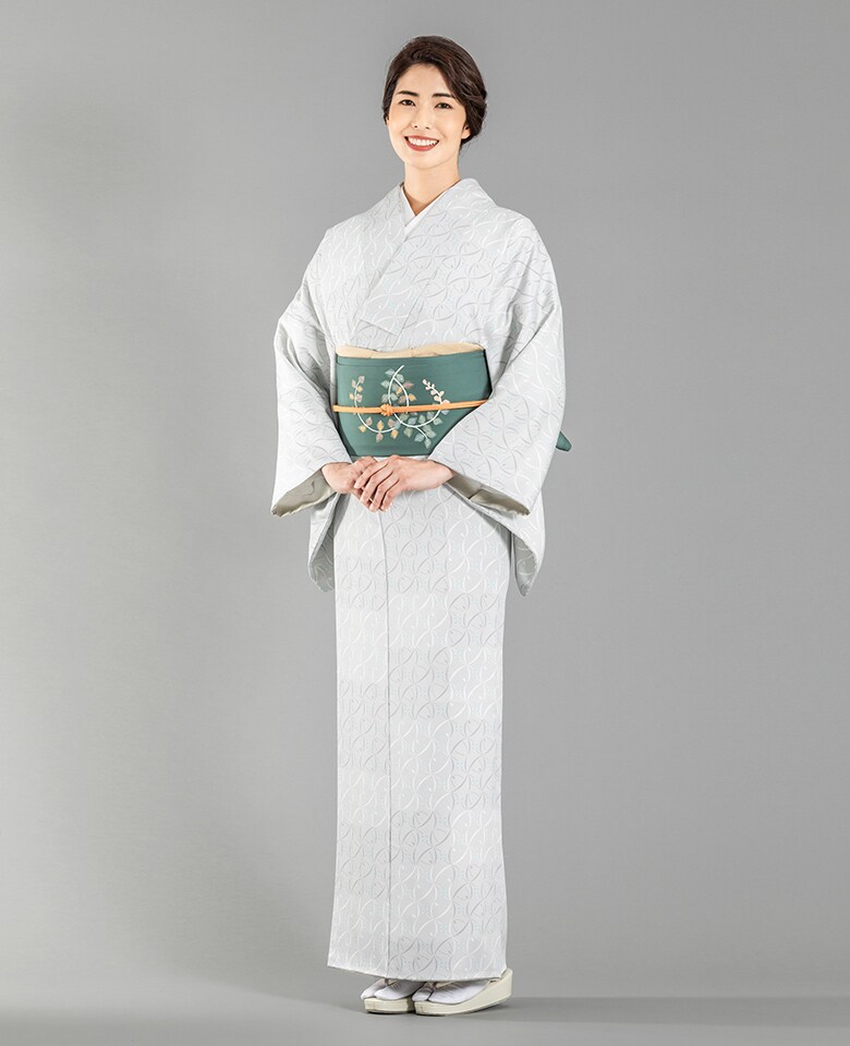 大久保信子流きもの「市松流線」