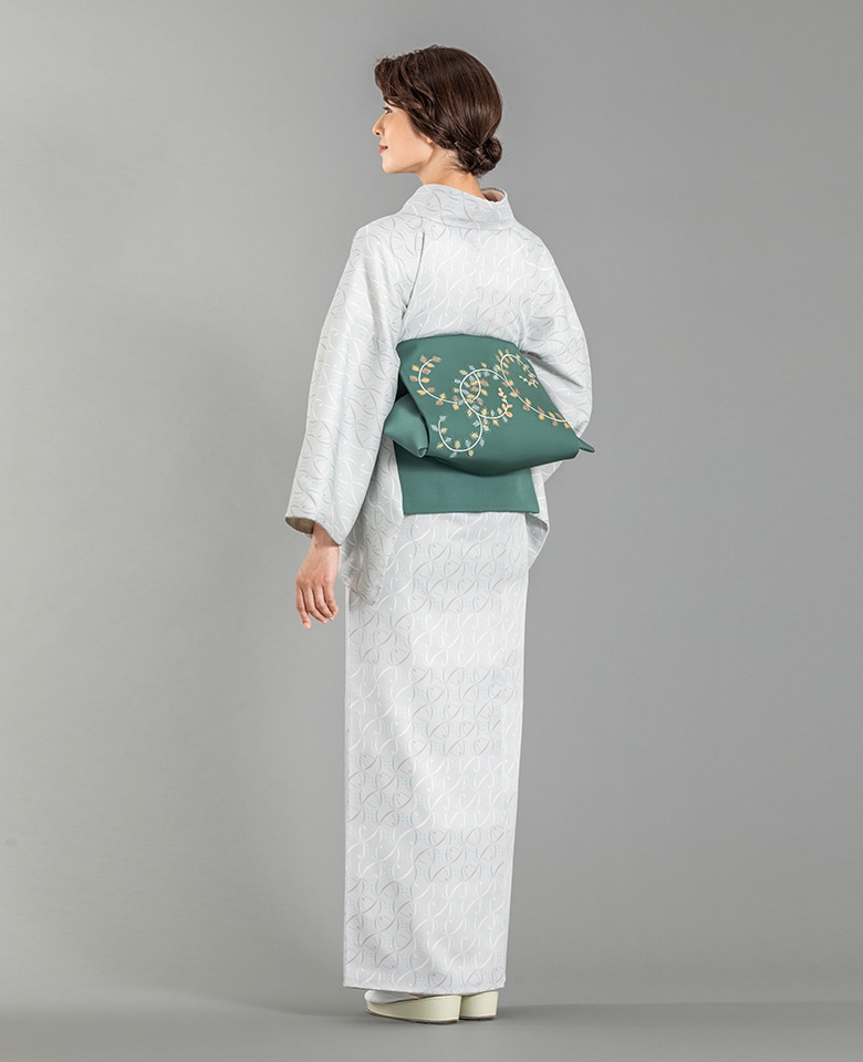 大久保信子流きもの「市松流線」