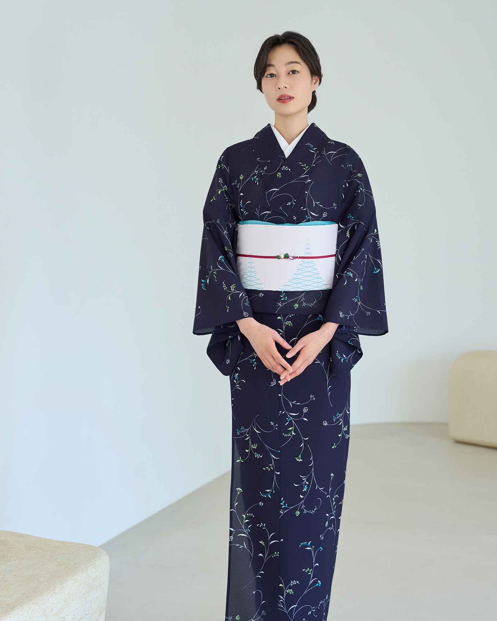 棗「型染風更紗」