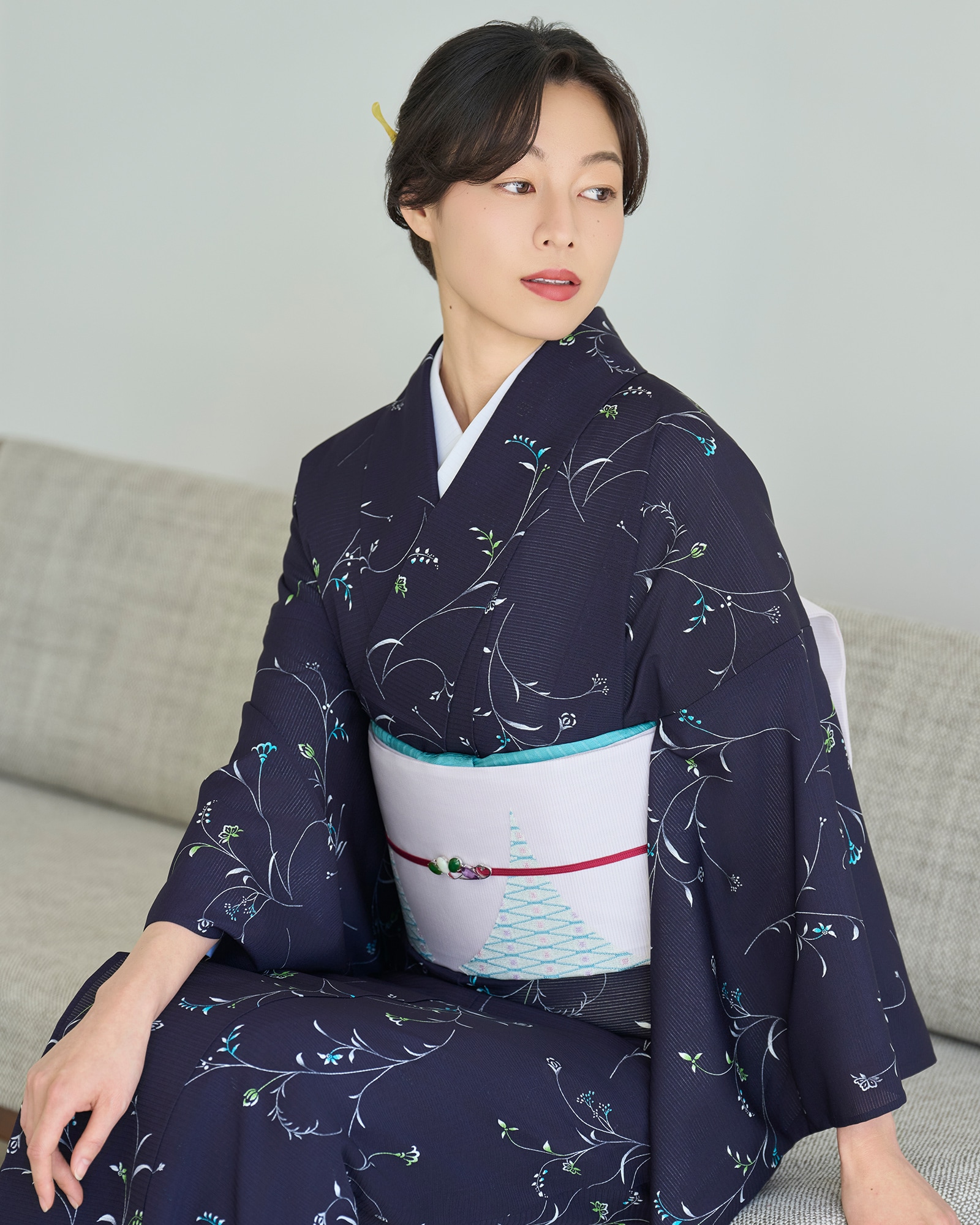 棗「型染風更紗」