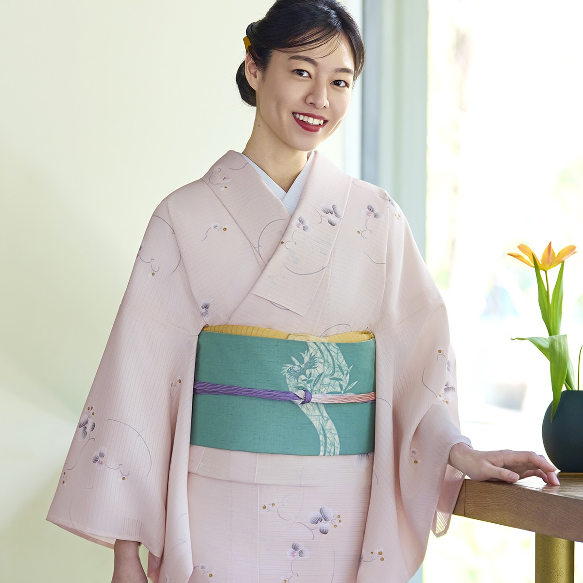 大久保信子流きもの「猿捕茨（さるとりいばら）」