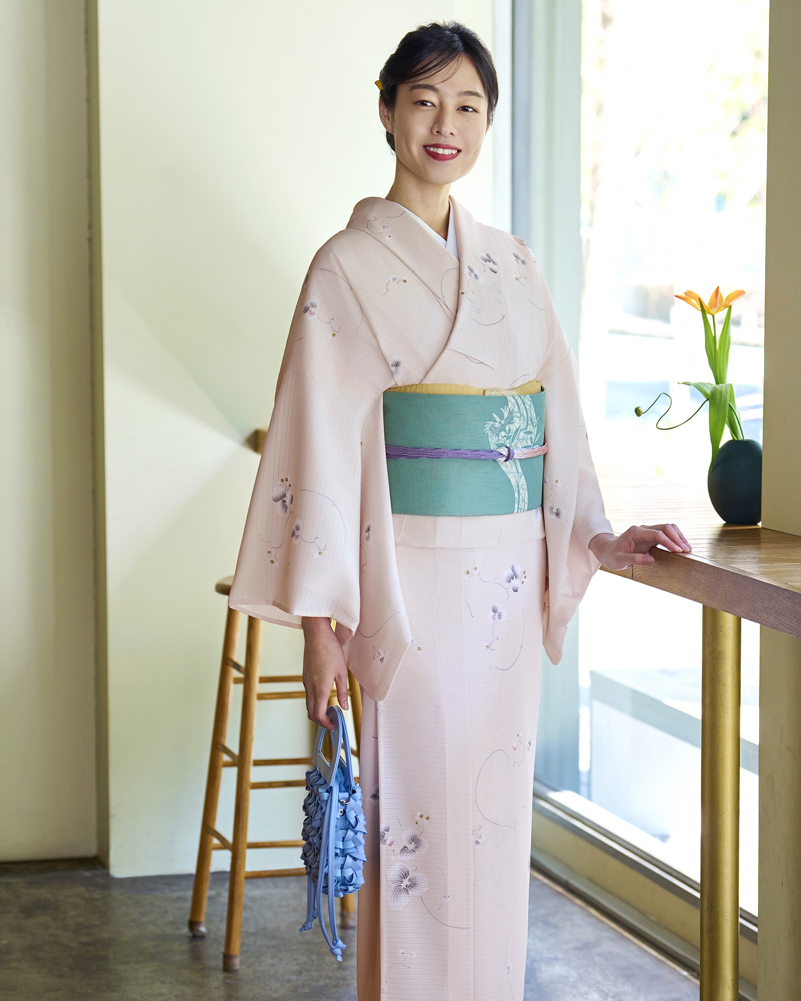 大久保信子流きもの「猿捕茨(さるとりいばら)」